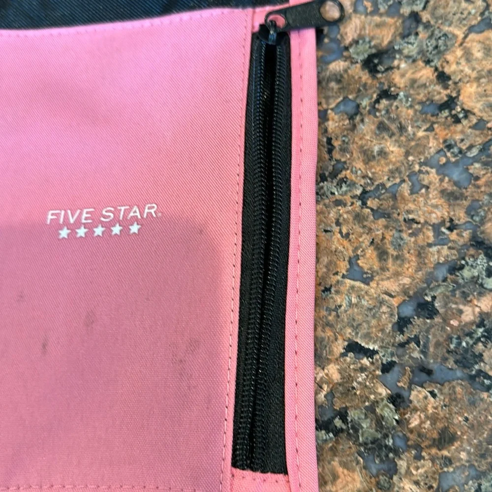 Five Star Pencil Pouch School Office Organizer Pen Marker 3 ring binder Pink